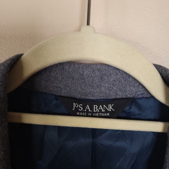 Jos. A. Banks Gray Wool/Silk Brand Two Button Blazer Size 44L - Picture 9 of 12